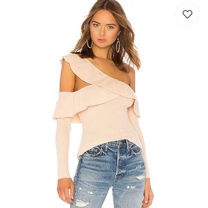 NWT Tularosa Off-The-Shoulder Ruffle Sweater